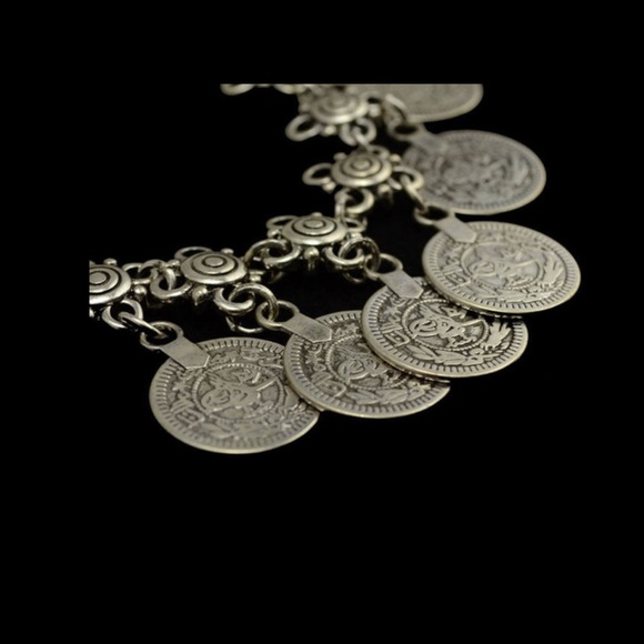 Set of 2 Gypsy Coin Anklets Bracelets Boot Decor - Picture 5 of 6